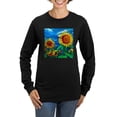 thumbnail image 1 of CafePress - Sunflowers Painting Long Sleeve T Shirt - Women's Long Sleeve Graphic Tee Casual Fit, 1 of 4