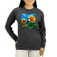 thumbnail image 1 of CafePress - Sunflowers Painting Long Sleeve T Shirt - Women's Long Sleeve Graphic Tee Casual Fit, 1 of 4