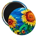 thumbnail image 1 of CafePress - Sunflowers Painting Magnets - 2.25" Round Magnet, Refrigerator Magnet, Button Magnet Style, 1 of 3