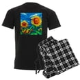 thumbnail image 1 of CafePress - Sunflowers Painting Pajamas - Men's Dark Loose Fit Cotton Pajama Set, 1 of 7