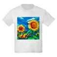 thumbnail image 1 of CafePress - Sunflowers Painting T Shirt - Light T-Shirt Kids XS-XL, 1 of 4