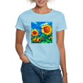 thumbnail image 1 of CafePress - Sunflowers Painting T Shirt - Women's Classic T-Shirt, 1 of 4