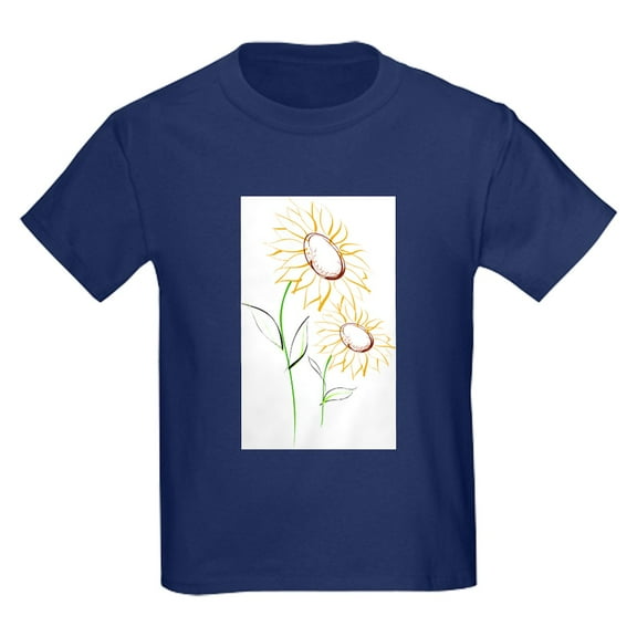 CafePress - Sunflowers2 67 Kids T Shirt - Dark T-Shirt Kids XS-XL