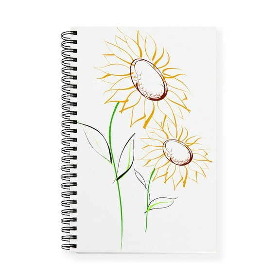 CafePress - Sunflowers813 Journal - Spiral Bound Journal Notebook, Personal Diary Dot Grid