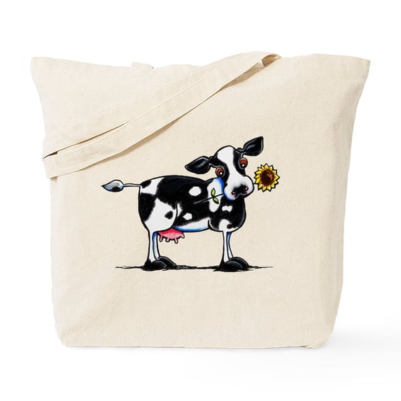 CafePress - Sunny Cow Tote Bag - Unisex Canvas Tote Bag, Beige, 1-Piece
