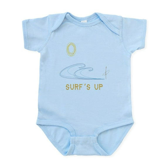 CafePress - Sunny Day Surf's Up Infant Bodysuit - Baby Light Bodysuit, Size Newborn - 24 Months
