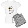 thumbnail image 1 of CafePress - Sunny Manatee Pajamas - Women's Short Sleeve Print T-Shirt and Pants Light Cotton Pajama Set, 1 of 7