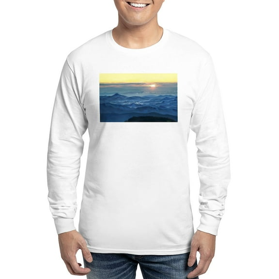CafePress - Sunrise Over Asheville North Carolina Long Sleeve - Unisex Cotton Long Sleeve T-Shirt