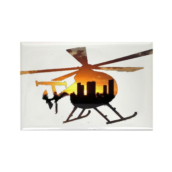 CafePress - Sunset Choppa - Rectangle Magnet, 2"x3" Refrigerator Magnet