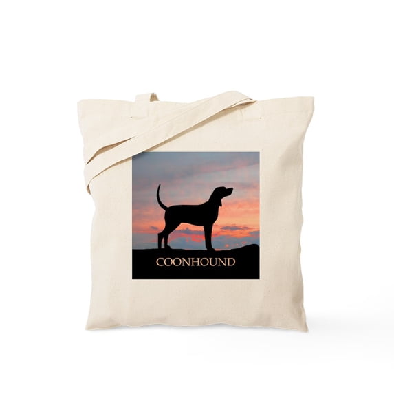 CafePress - Sunset Coonhound Tote Bag - Unisex Canvas Tote Bag, Beige, 1-Piece