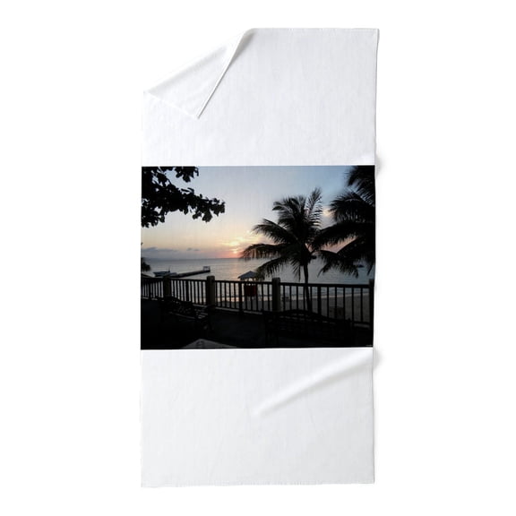 CafePress - Sunset Doctor's Cave Jamaica - Large Beach Towel, Soft 30"x60" Towel with Unique Design