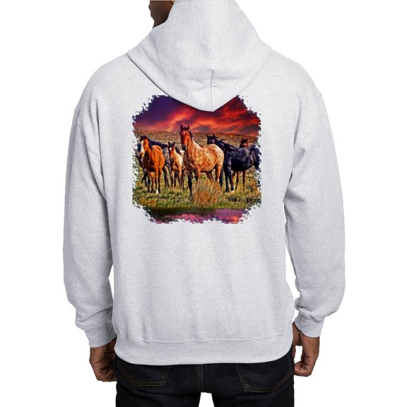 CafePress - Sunset Horses Hooded Sweatshirt - Pullover Hoodie, Hooded Sweatshirt