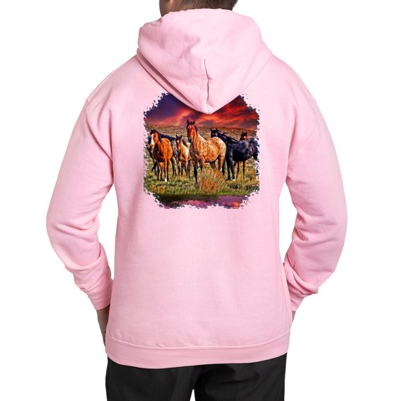 CafePress - Sunset Horses Hooded Sweatshirt - Pullover Hoodie, Hooded Sweatshirt