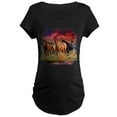 thumbnail image 1 of CafePress - Sunset Horses Maternity Dark T Shirt - Maternity Dark T-Shirt, 1 of 3