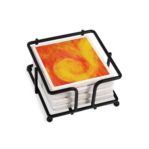 CafePress - Sunset Wave - Tile Coaster, Drink Coaster Set of 4 w/ holder