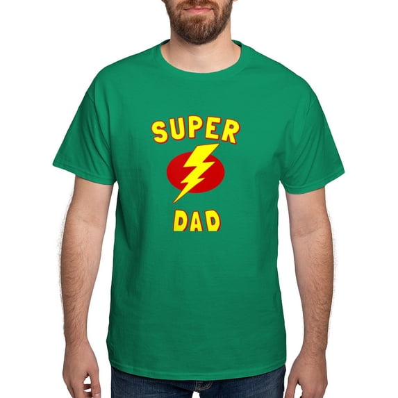 CafePress - Super Dad Father's Day T Shirt - Men's Classic Graphic Cotton T-Shirt