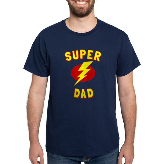 CafePress - Super Dad Father's Day T Shirt - Men's Classic Graphic Cotton T-Shirt