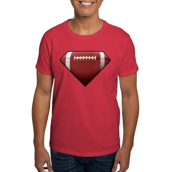 CafePress - Super Football Dark T Shirt - Men's Classic Graphic Cotton T-Shirt
