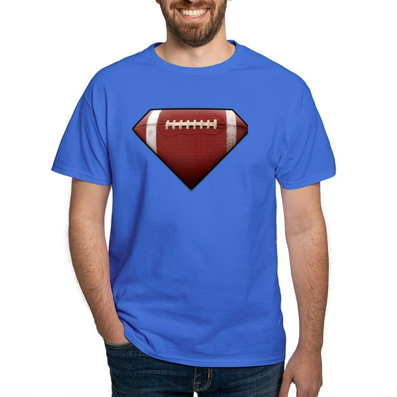 CafePress - Super Football Dark T Shirt - Men's Classic Graphic Cotton T-Shirt