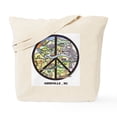 thumbnail image 1 of CafePress - Super Groovy Asheville Peace Sign Art Tote Bag - Unisex Canvas Tote Bag, Beige, 1-Piece, 1 of 7