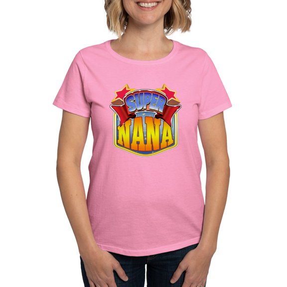 CafePress - Super Nana Women's Dark T Shirt - Women's Traditional Fit Dark T-Shirt