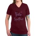 thumbnail image 1 of CafePress - Super Nurse Copy T Shirt - Women's V-Neck Dark T-Shirt, 1 of 1