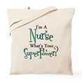 thumbnail image 1 of CafePress - Super Nurse Tote Bag - Unisex Canvas Tote Bag, Beige, 1-Piece, 1 of 8