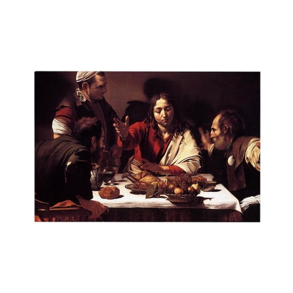 CafePress - Supper At Emmaus - Rectangle Magnet, 2"x3" Refrigerator Magnet