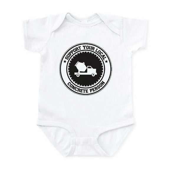 CafePress - Support Concrete Person Infant Bodysuit - Baby Light Bodysuit, Size Newborn - 24 Months