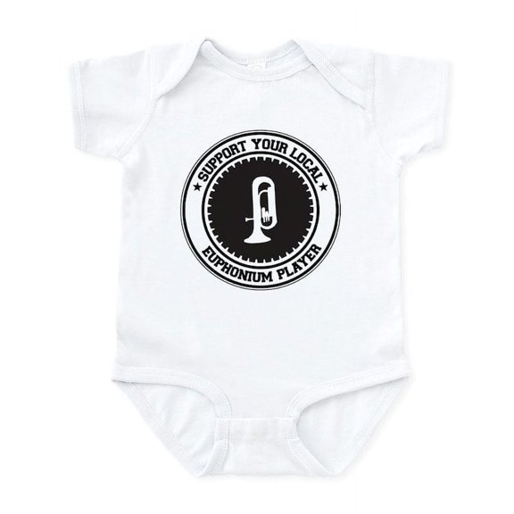 CafePress - Support Euphonium Player Infant Bodysuit - Baby Light Bodysuit, Size Newborn - 24 Months