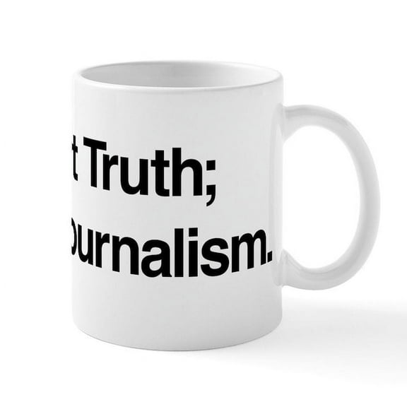 CafePress - Support Journalism Mugs - 11 oz Ceramic Mug - Novelty Coffee Tea Cup