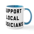 thumbnail image 1 of CafePress - Support Local Musicians - 11 oz Ceramic Mug - Novelty Coffee Tea Cup, 1 of 6
