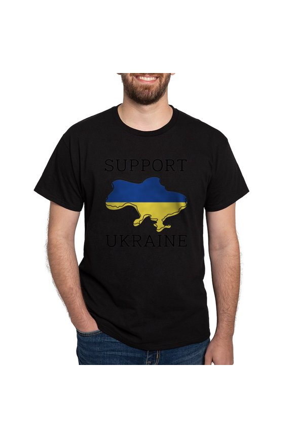 - Support Ukraine Dark T Shirt - Men's Classic Graphic Cotton T-Shirt