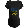 thumbnail image 1 of CafePress - Support Ukraine I Stand With U Maternity T Shirt - Maternity Dark T-Shirt, 1 of 3
