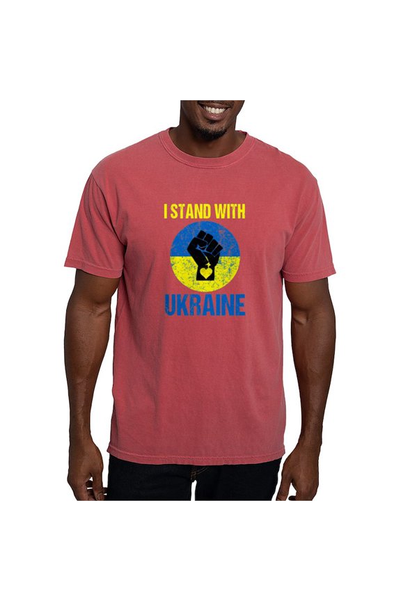 - Support Ukraine I Stand With Ukraine P T Shirt - Mens Comfort Colors Shirt