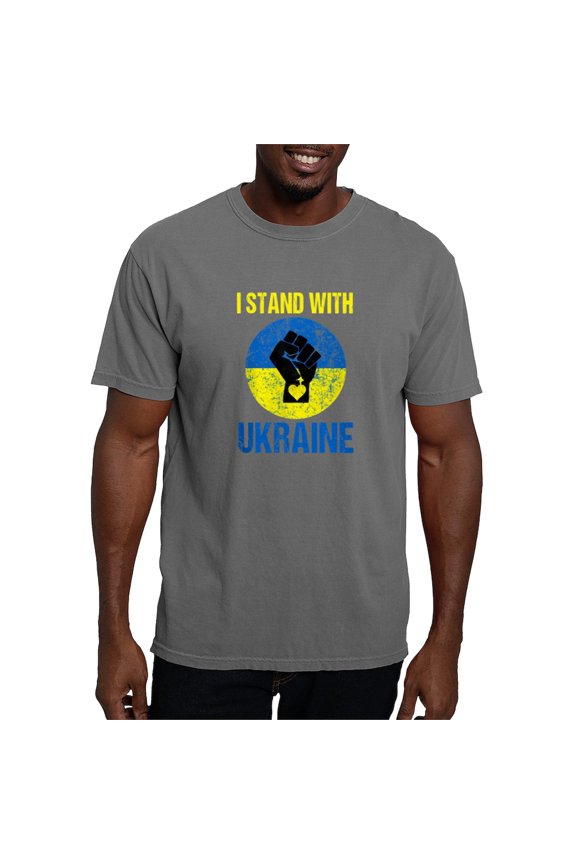 - Support Ukraine I Stand With Ukraine P T Shirt - Mens Comfort Colors Shirt