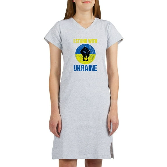 CafePress - Support Ukraine I Stand With Ukraine P T Shirt - Women's Nightshirt