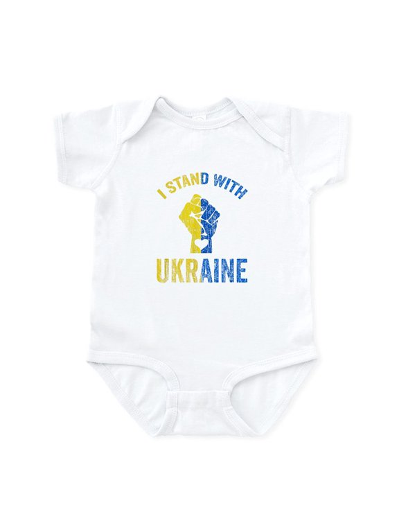 - Support Ukraine I Stand With Ukraine Ukr Body Suit - Baby Light Bodysuit, Size Newborn - 24 Months