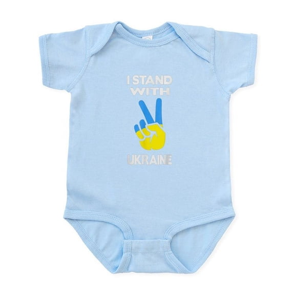 CafePress - Support Ukraine I Stand With Ukraine Ukr Body Suit - Baby Light Bodysuit, Size Newborn - 24 Months
