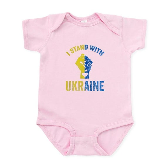 CafePress - Support Ukraine I Stand With Ukraine Ukr Body Suit - Baby Light Bodysuit, Size Newborn - 24 Months