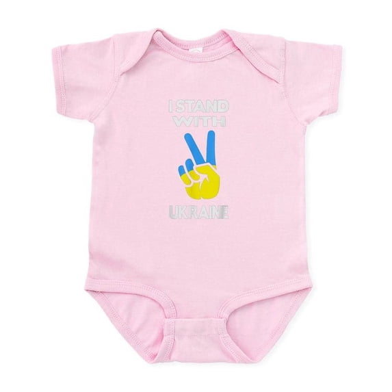 CafePress - Support Ukraine I Stand With Ukraine Ukr Body Suit - Baby Light Bodysuit, Size Newborn - 24 Months
