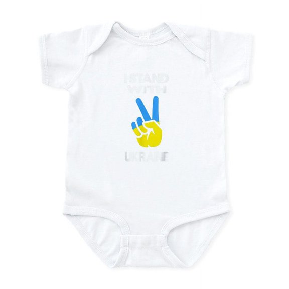 CafePress - Support Ukraine I Stand With Ukraine Ukr Body Suit - Baby Light Bodysuit, Size Newborn - 24 Months