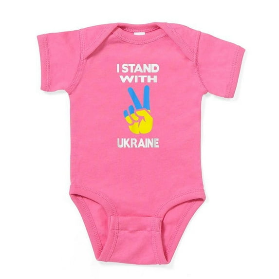 CafePress - Support Ukraine I Stand With Ukraine Ukr Body Suit - Cute Infant Bodysuit Baby Romper - Size Newborn - 24 Months