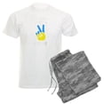 thumbnail image 1 of CafePress - Support Ukraine I Stand With Ukraine Ukrai Pajamas - Men's Light Loose Fit Cotton Pajama Set, 1 of 7