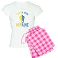 thumbnail image 1 of CafePress - Support Ukraine I Stand With Ukraine Ukrai Pajamas - Women's Short Sleeve Print T-Shirt and Pants Light Cotton Pajama Set, 1 of 7