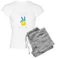 thumbnail image 1 of CafePress - Support Ukraine I Stand With Ukraine Ukrai Pajamas - Women's Short Sleeve Print T-Shirt and Pants Light Cotton Pajama Set, 1 of 7