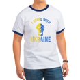 thumbnail image 1 of CafePress - Support Ukraine I Stand With Ukraine Ukrai T Shirt - 100% Cotton Ringed T-Shirt, 1 of 4