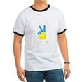 thumbnail image 1 of CafePress - Support Ukraine I Stand With Ukraine Ukrai T Shirt - 100% Cotton Ringed T-Shirt, 1 of 4