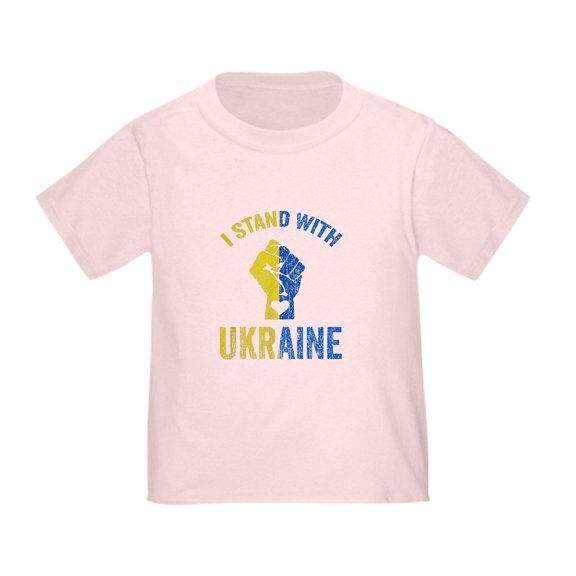 CafePress - Support Ukraine I Stand With Ukraine Ukrai T Shirt - Cute Toddler T-Shirt, 100% Cotton