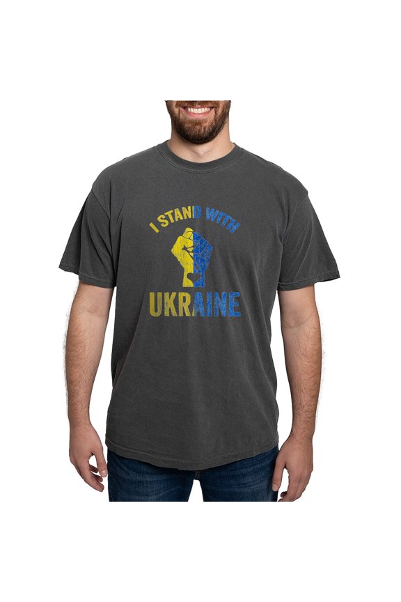 - Support Ukraine I Stand With Ukraine Ukrai T Shirt - Mens Comfort Colors Shirt